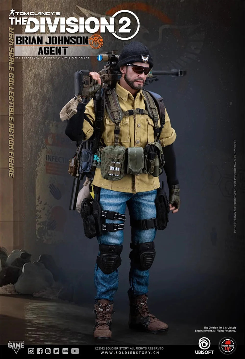 1/6 SoldierStory SSG-005 US. Player Game Division 2 Agent Man Johnson Deluxe Version Full Set Moveable Action Figure For Fans