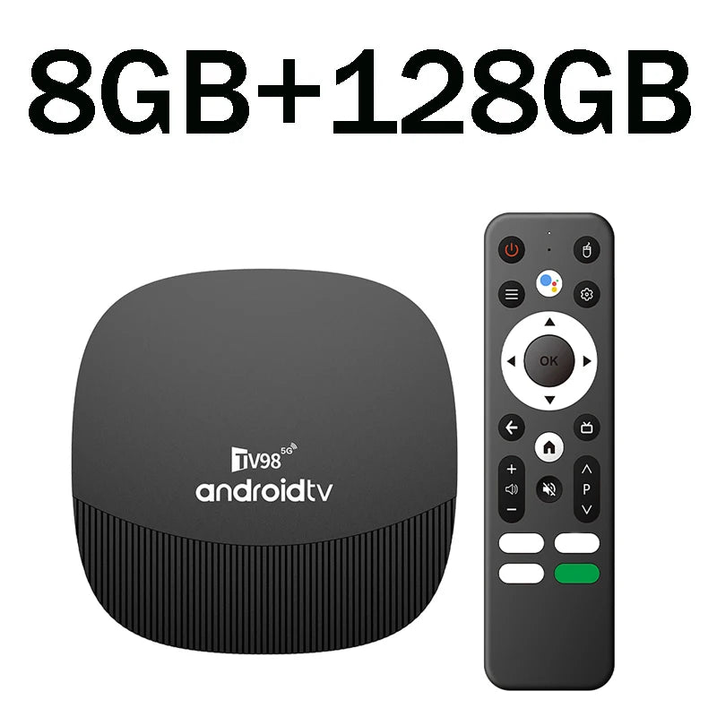 TV98 ATV Max Plus TV Box 8K 4K Android 14 Set Top Box 4G 5G 8GB 128GB Voice Remote WiFi Media Player Ultra Smart TV Box iptv