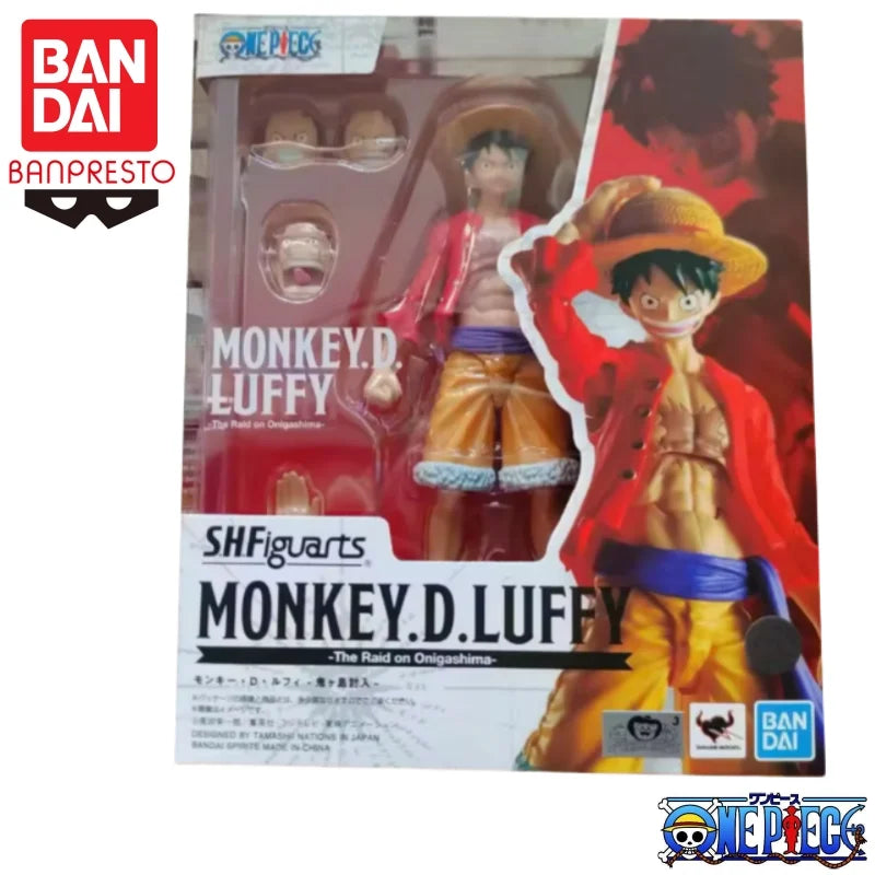 In Stock Bandai Original S H Figuarts One Piece Monkey D Luffy Action Figure Model Doll Brand New Boxed Figure Toys Model Garage
