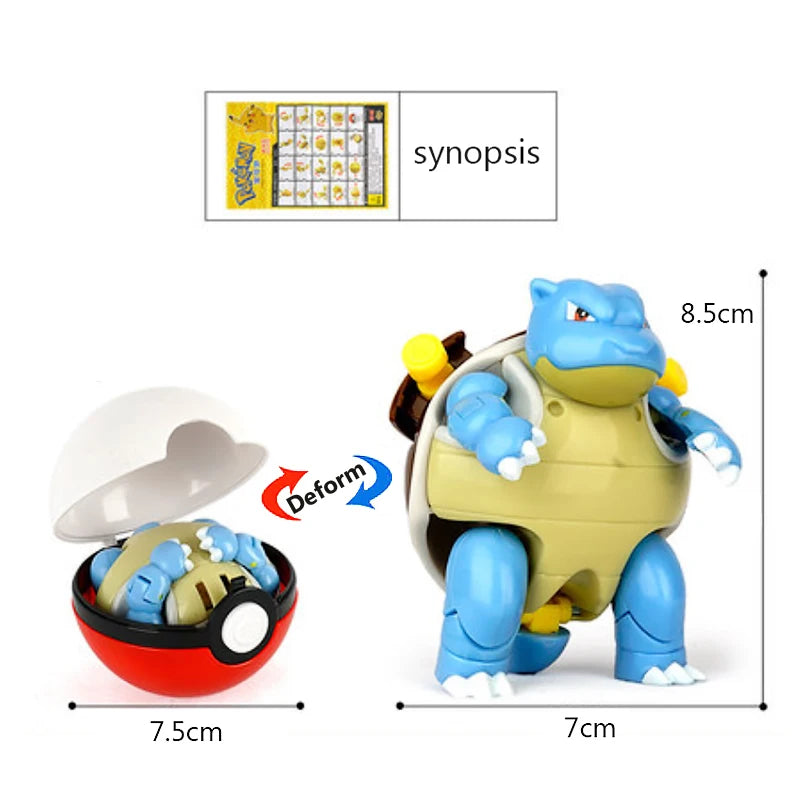 18 стила Pokemon Аниме Деформация Фигурки Pikachu Eevee Mewtwo Greninja Pokeball Фигура Домашни любимци Екшън Модел Играчки Детски Подаръци Играчки