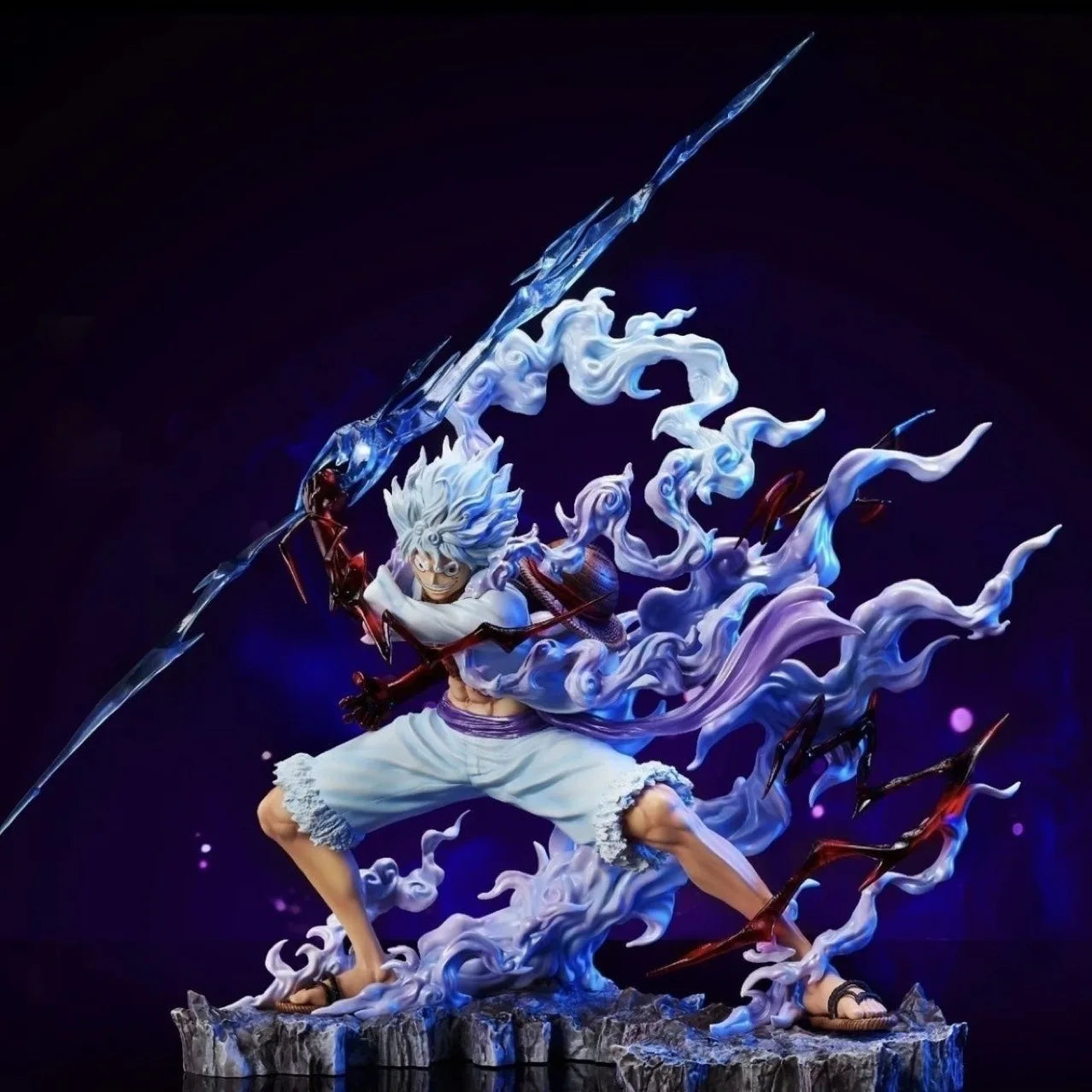 25cm One Piece Raiden Five Gear Nica Lightning Luffy Action Figure Model Statue Toys Collection Decoration Model Toys Gift