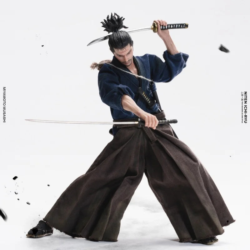 Niten Ichi Ryu Miyamoto Musashi Articulated Action Figure 1 12 Scale Vagabond Samurai Cloth Outfit Collectible For Adult Gift