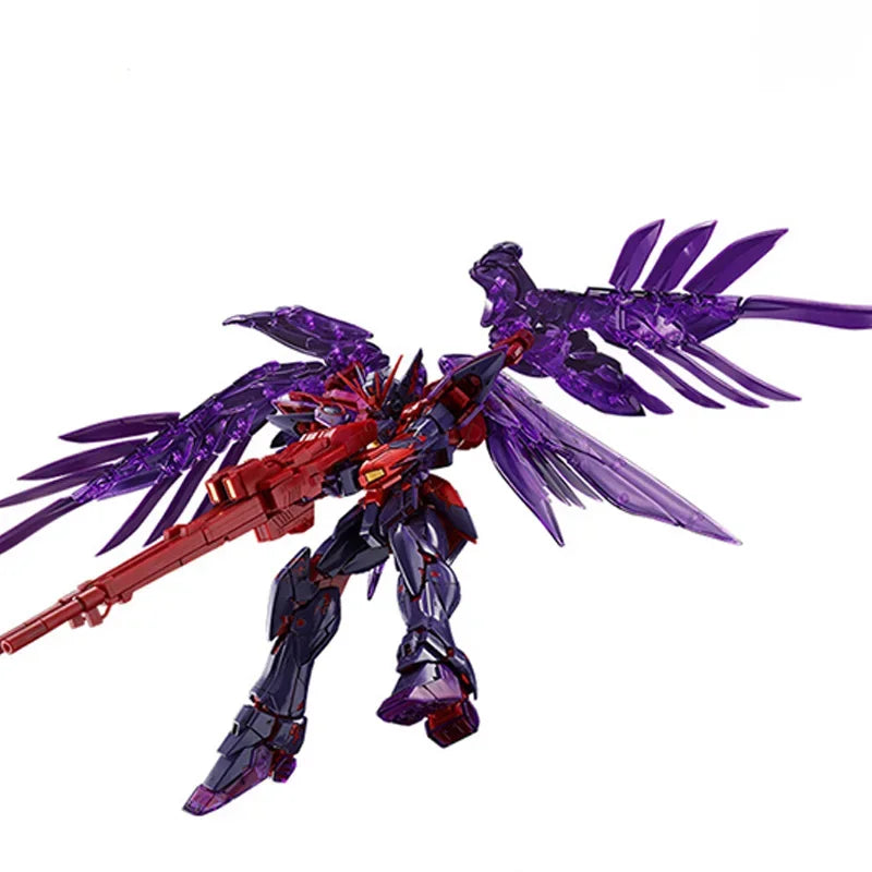 In Stock Bandai Original Box MG 1/100 WING GUNDAM ZERO EW CROSSCONTRASTCOLORSCLEAR Action Figure Toy