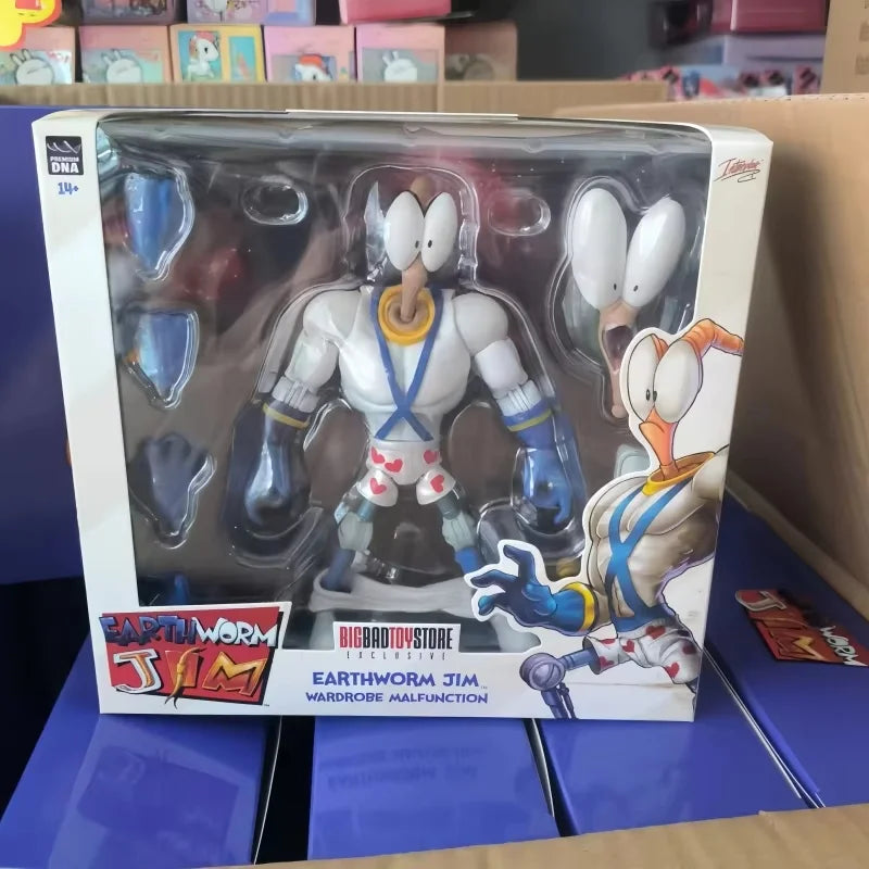 Hot Original Earthworm Jim 2.0 Pdna 1/12 Psy Crow Bob The Killer Action Figure Worm Body Psy-Crow The Killer Collectible Toy