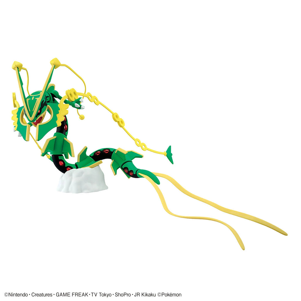 In Stock BANDAI POKEMON PokePla PLAMO COLLECTION 61 Rayquaza Mega Evolution Anime Action Figures Assembly Model Toy