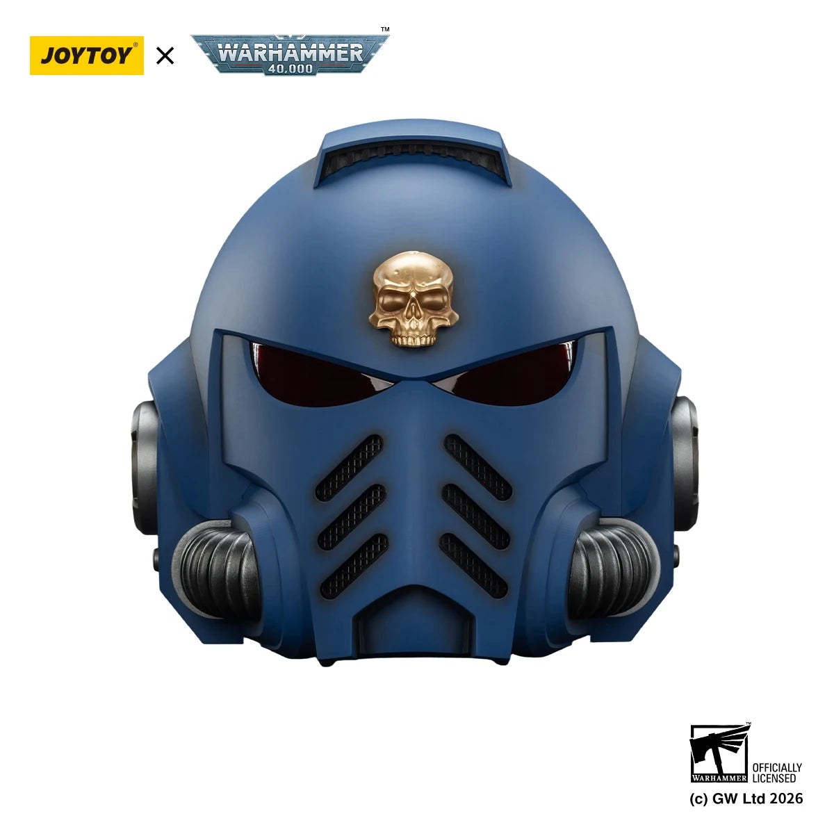 JOYTOY Warhammer 40k 1/18 Action Figures Ultramarines Captain MkX Helmet & Display Stand