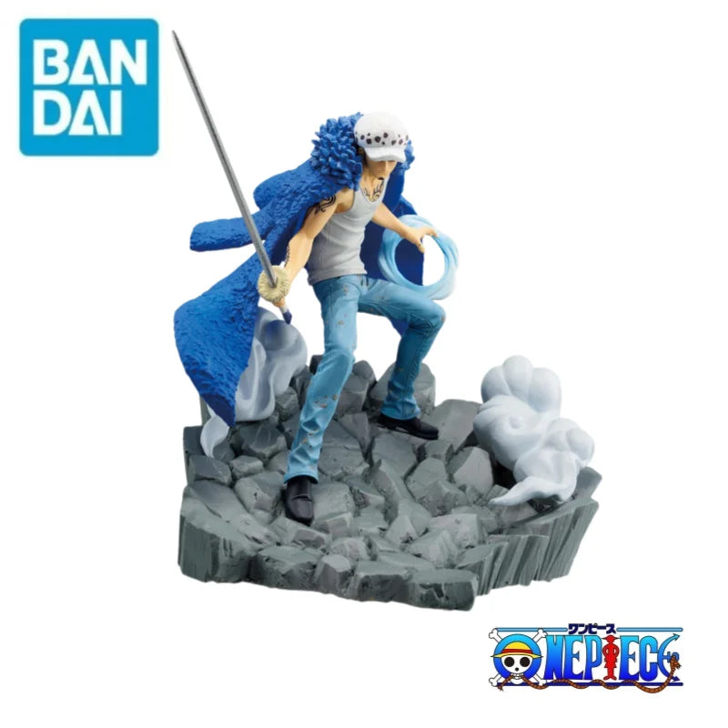 In Stock Bandai Original One Piece Banpresto Marshall D Teach Trafalgar D Water Law 100% Genuine Holiday Gifts Figurine Model