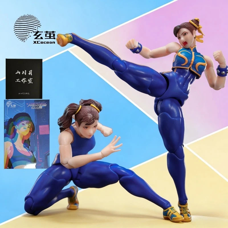 Xuan Cocoon Studio Original 1/12 Scale Street Fighter Series Fighting Girl Chun-Li Anime Action Figure Collectible Model Toys