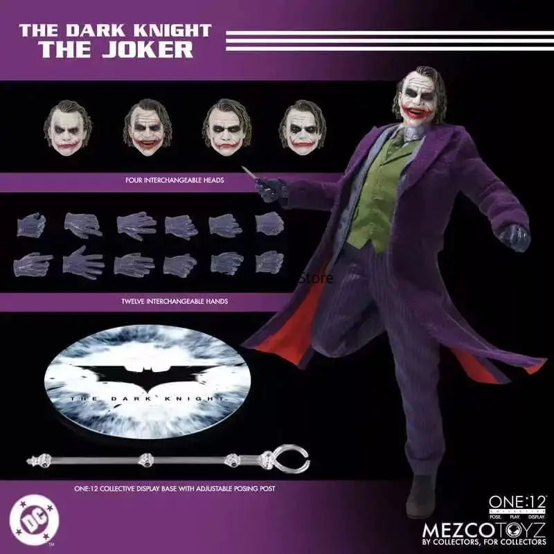 Pre-sale Genuine Bat Dark Knight Joker Heath Ledger 1/12 Can Be Done