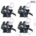 Toothless Keychains Cartoon Anime Figure Toys Glow in The Dark Luminous Keychain Toys Car Interior Ornament