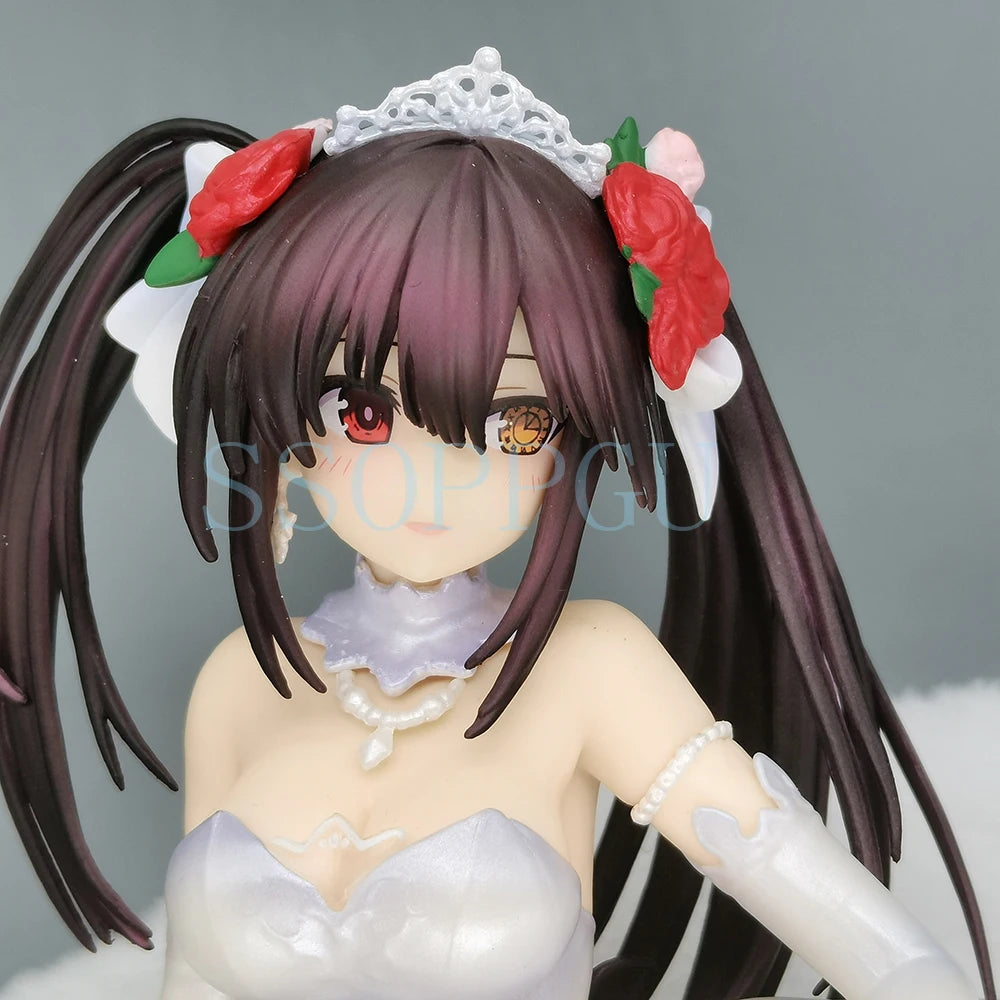 KDcolle Date A Live Figure Tokisaki Kurumi Nightmare Wedding Dress Anime Girl PVC Action Figure Toy Statue Collection Model Doll