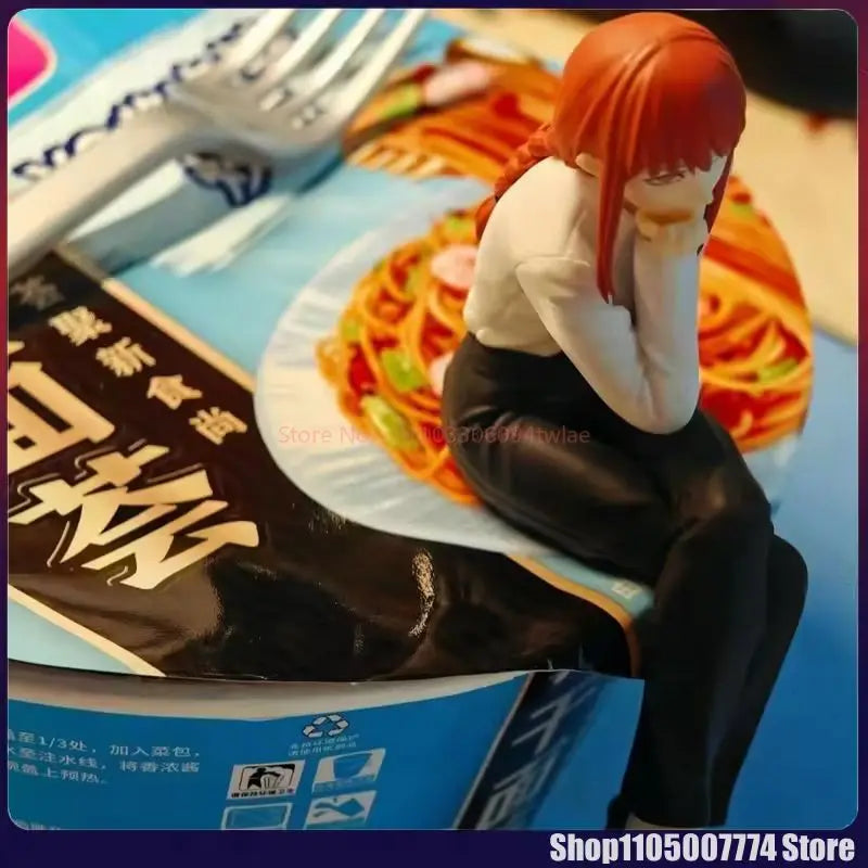 Chainsaw Man Figure Makima Anime 14cm Noodle Stopper Figure Model Toys For Girl Birthday Gifts Dropshipping