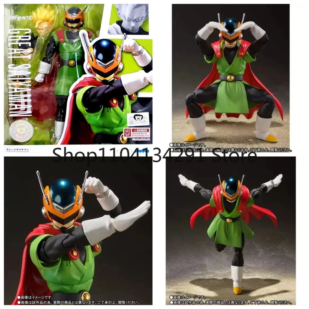 Original Bandai Soul Limited Edition SHF Dragon Ball Masked Saiyan Super Saiyan Gohan Flash Version Birthday Gift  Collectible