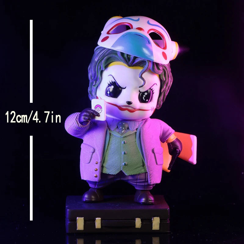 Marvel Anime DC 12CM Q Edition Clown Picchu Doll Figure Case Desktop Decoration Model Collection Christmas Surprise Gift