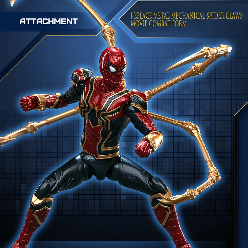 Fondjoy Marvel Avengers Figure Building Blocks Movable Kids Toys Iron Spider-Man Iron Man MK1 Kids Birthday Gift Christmas Gift