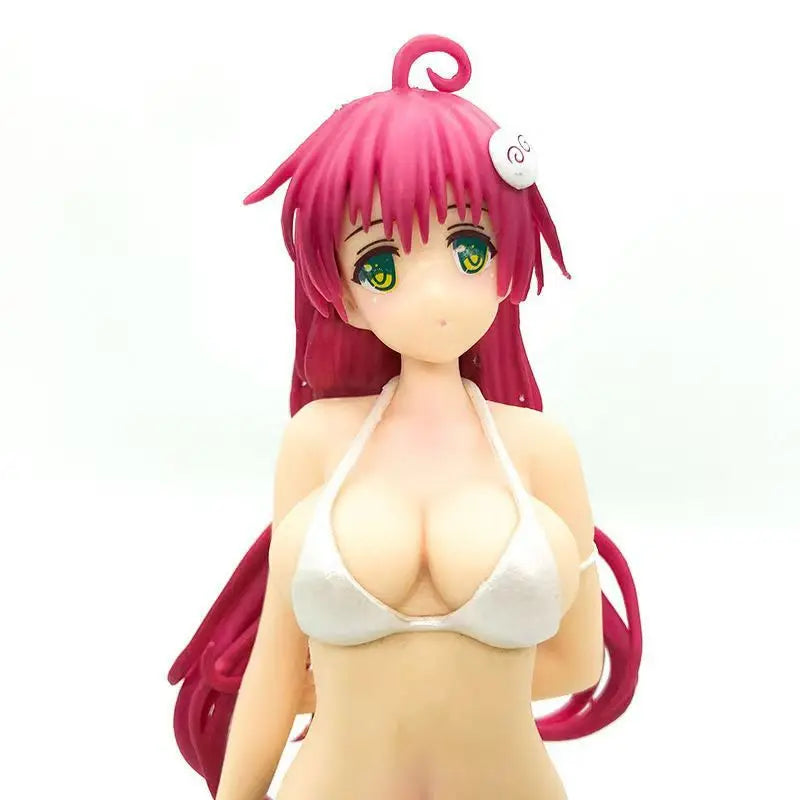 22cm Anime To love swimsuit Amiami kawaii standing posture Action Figure PVC model Toys doll Desk Decor car ornament Gifts