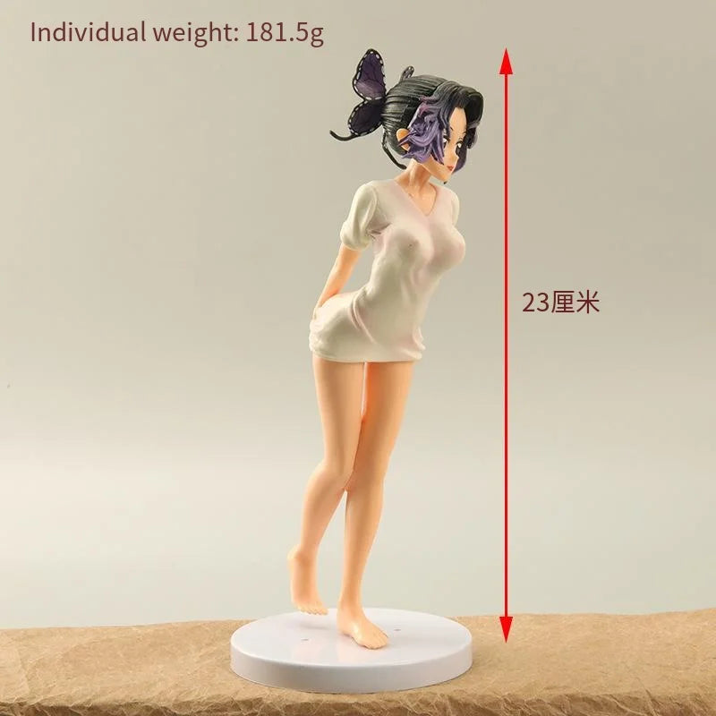 Dämonentöter Anime Figur Kawaii Kochou Shinobu Actionfigur Niedliches Spielzeug Sammlerstück Dekoration Statue Figur PVC GK Modell Puppe