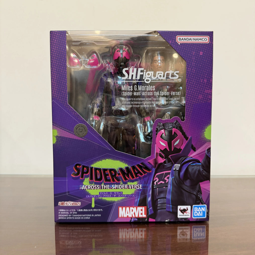 In Stock Bandai SHF Prowler Spider-Man Across The Universe Miles Morales Ready Stock Action Figure Gift