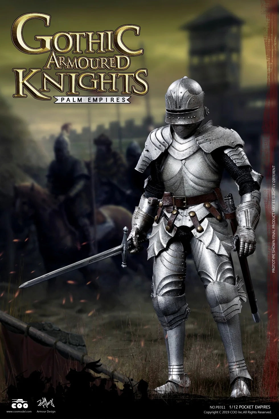COOMODEL 1/12 Empire in the Palm PE010 Imperial Knight & PE011 Gothic Heavy Knight 6" Action Figures In Stock