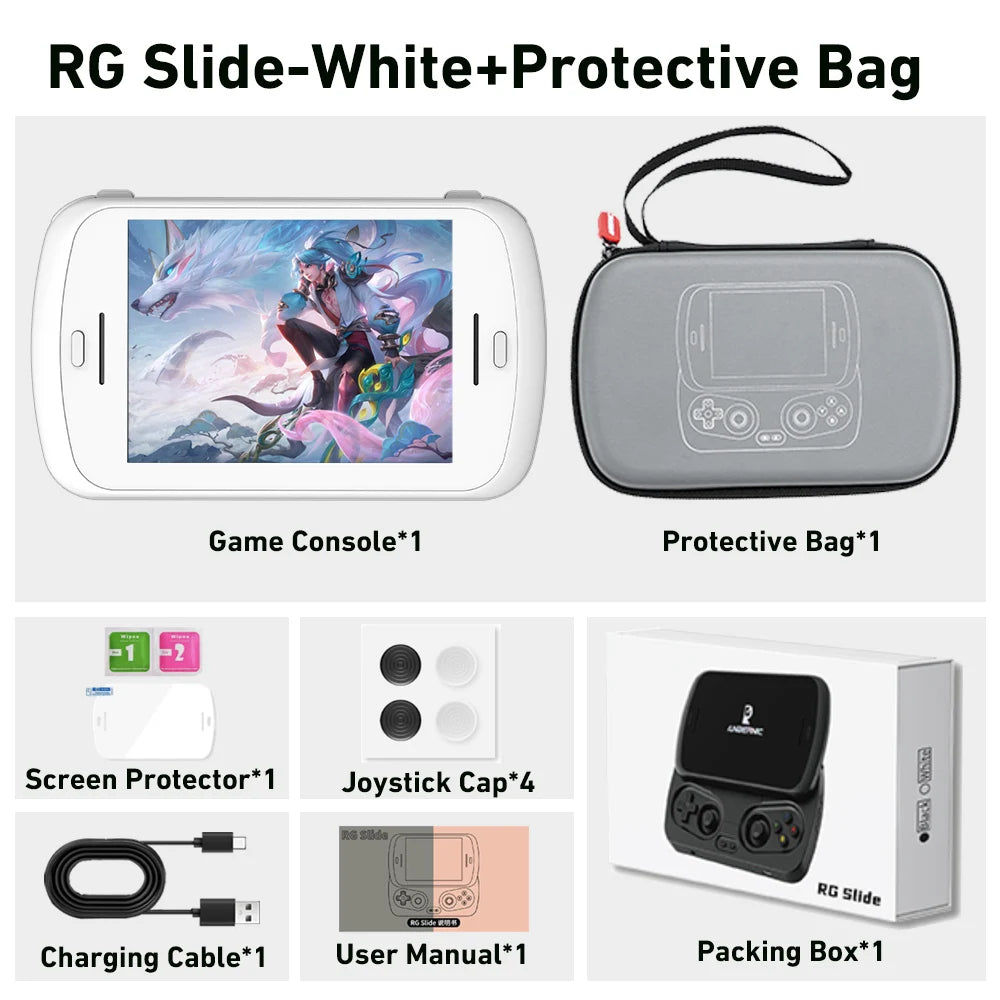 ANBERNIC RG Slide Handheld Game Console 4.7-inch LTPS In-Cell Display 1280*960 Screen Retro Video Game Player Android 13 5000mAh