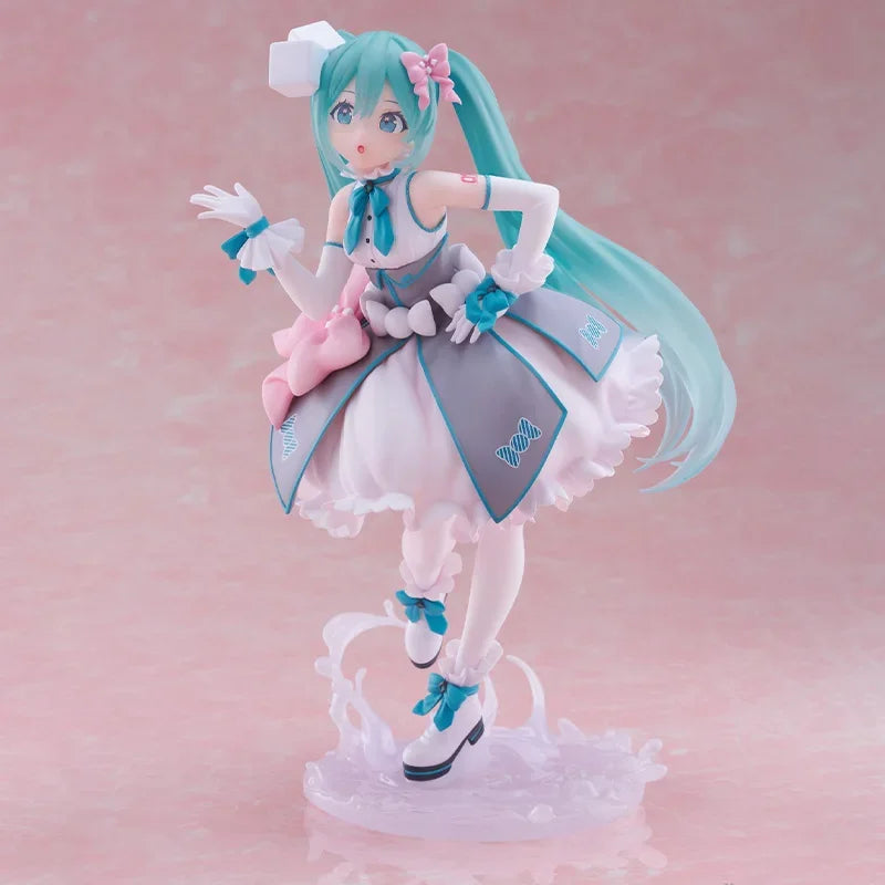 Taito Original Genuine Vocaloid Singer Hatsune Miku 39 No Hi Kinen Kuji 2nd Season B Prize Melty Sugar Ver 18cm Model Toy Figure