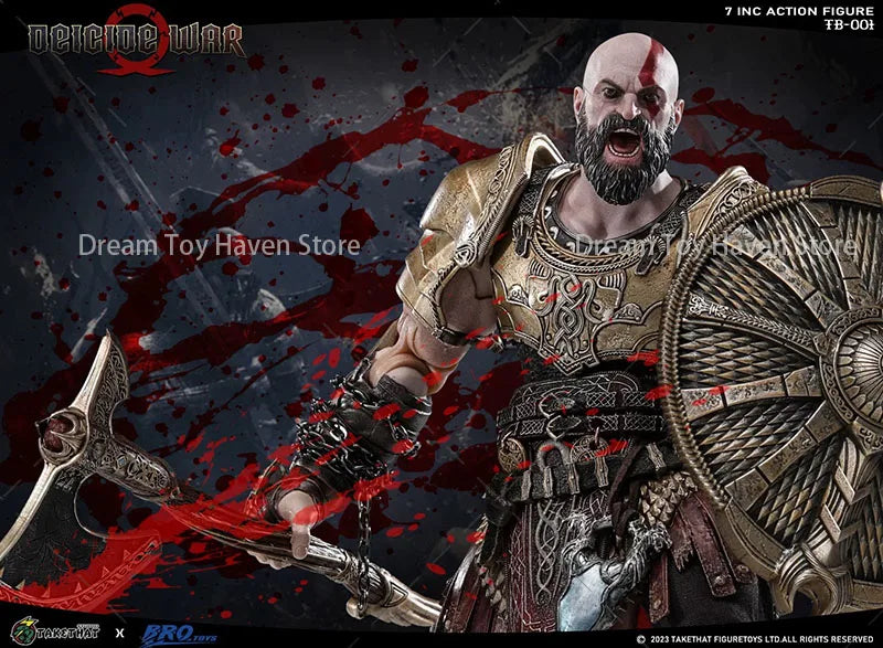 Deluxe Edition TAKETHAT Brotoys TB001 1/12 Scale Male Soldier Kratos God Of War 7Inch Action Figure Model Collectible Dolls