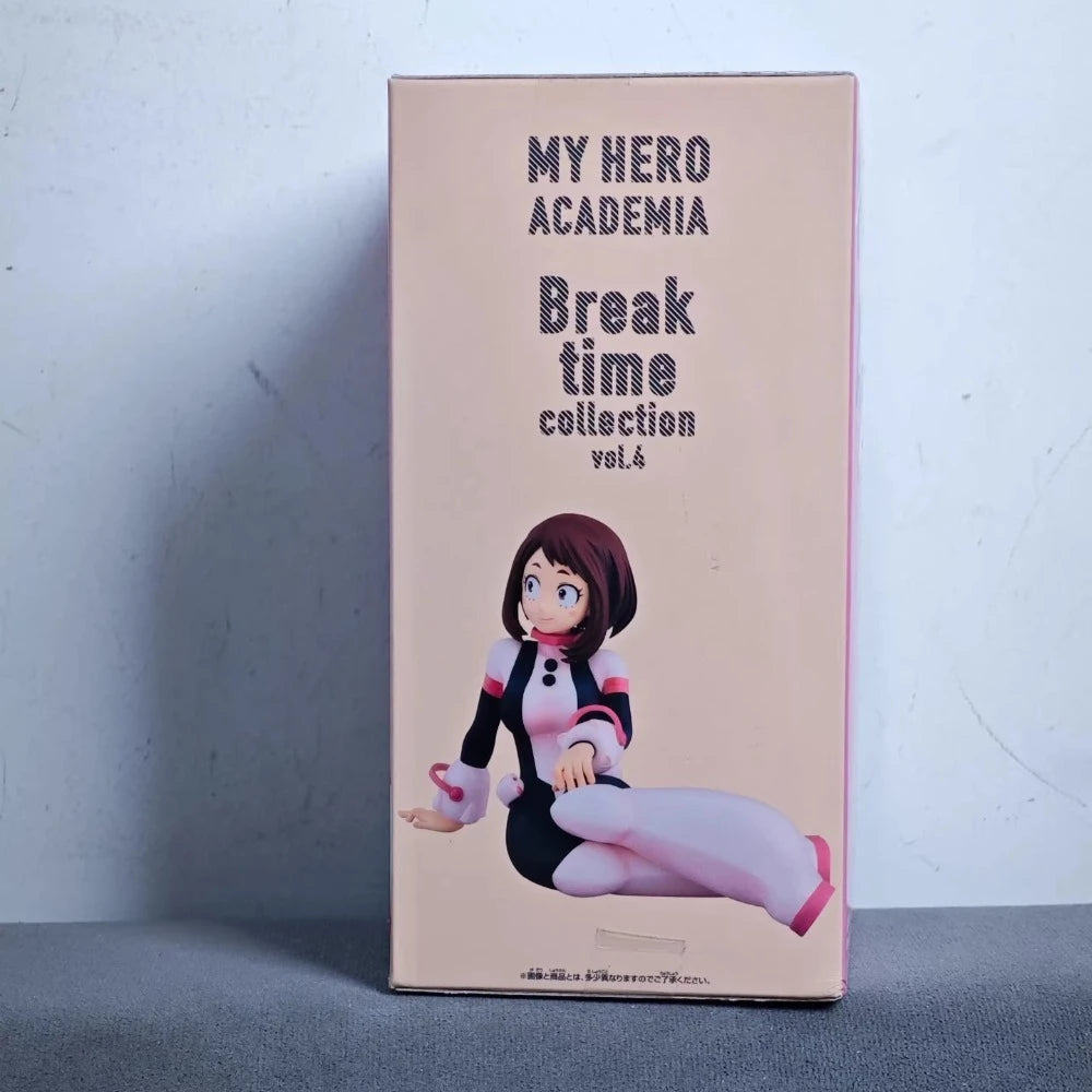 In Stock Bandai Original Genuine Banpresto My Hero Academia Break Time Collection Uraraka Ochaco Vol4 Model Toy 10cm Figure Gift
