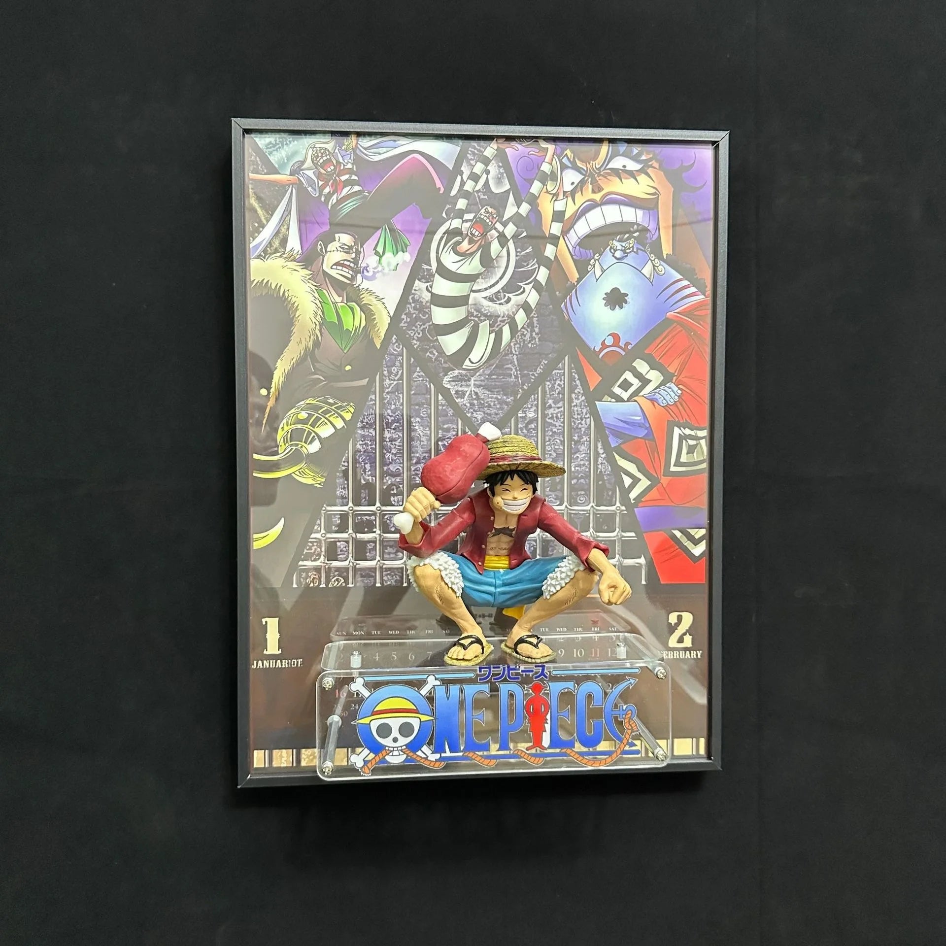 One Pieces Poster 3D Edward Newgate Anime Figure Art Poster Painting Wall Art Retro Posters Decorative Paintings For Home Gifts