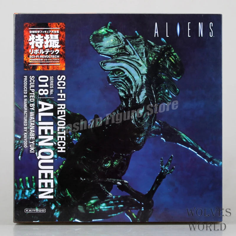 AMAZING YAMAGUCHI Alien vs. Predator Action Figure #018 PVC Collection 20cm Xenomorph XX121 Alien Queen Figurine Model Toys Gift