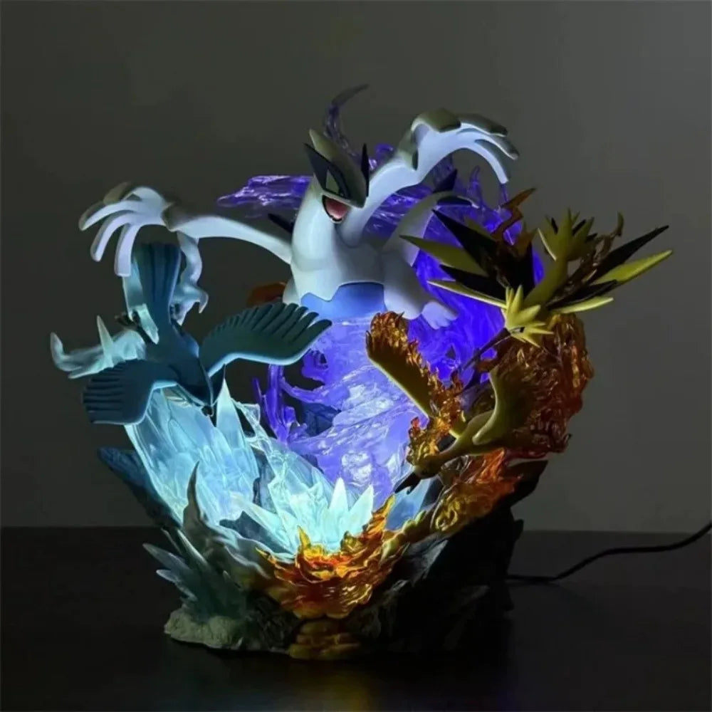 31cm/12.2in Anime Pokemon Figure Legendary bird Pokemon Action Figures Pvc Statue Collection Model Toys Gifts