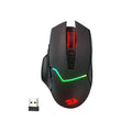 Redragon M690 PRO Kabellose Gaming-Maus, 8000 DPI, kabelgebundene Maus, Rapid Fire Key, 8 Makro-Tasten für PC/Mac/Laptop, schwarz/weiße Maus