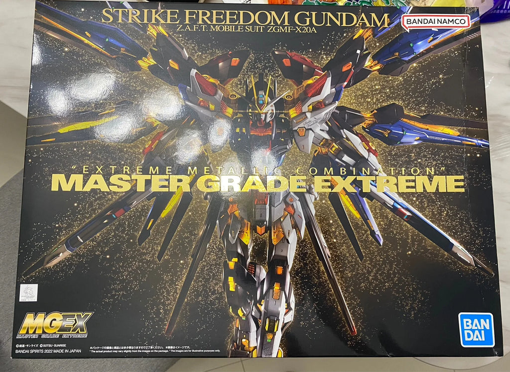 In stock Bandai MGEX 1/100 Strike Freedom Gundam [Mechanical Clear] MOBILE SUIT GUNDAM SEED DESTINY Figures Genuine  Toys Gift