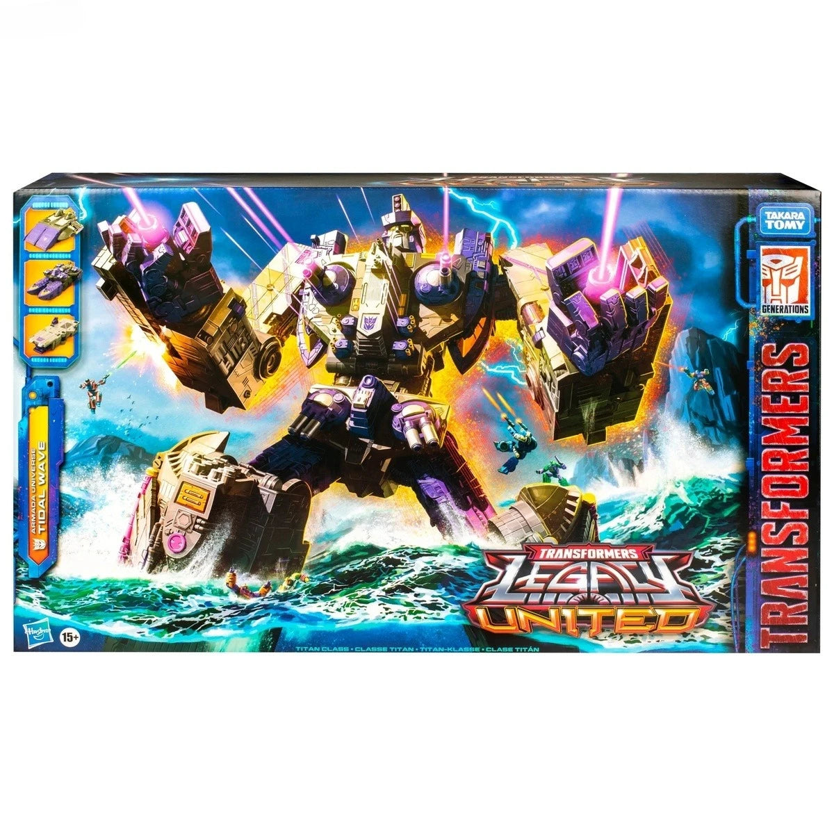 Original Hasbro Transformers Toy Generations G Series Legacy United Titan Class Armada Universe Tidal Wave T-Class Anime Figure