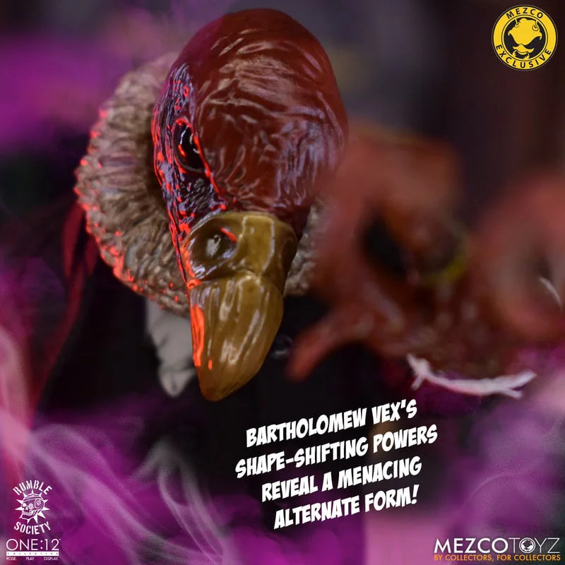 In Stock 100% Original Mezco One:12 Collective Rumble Society Bartholomew Vex Figures Action Model Toys