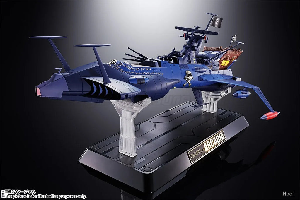 【MT】Original BANDAI SPIRITS Soul of Chogokin GX-93 Space Pirate Captain Harlock DeathShadow Action Figure Toy Model Collection