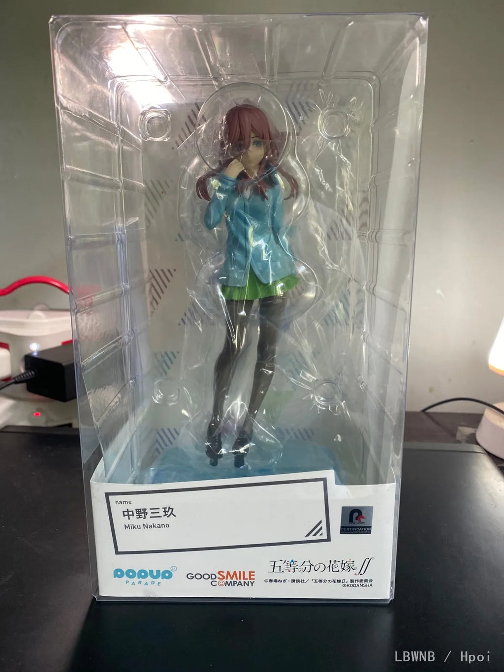 Original in Stock GSC Pop Up Parade The Quintessential Quintuplets Nakano Miku Figures Model Toy Gift Collection Ornament