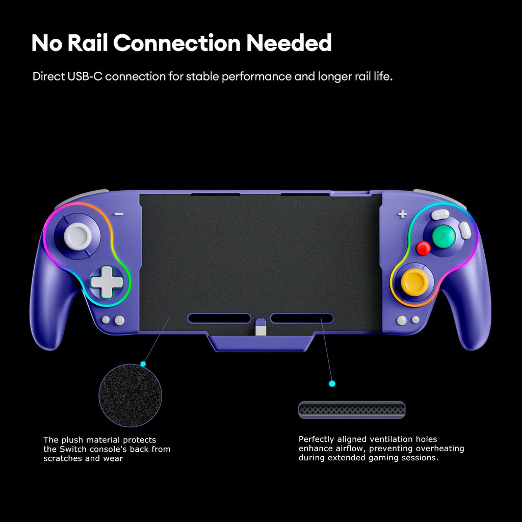 QRD Stellar V3 New  Game Controller For Switch/OLED/PC  Type-C Port Hall Effect Stretching Handle Joystick Streaming Gamepads