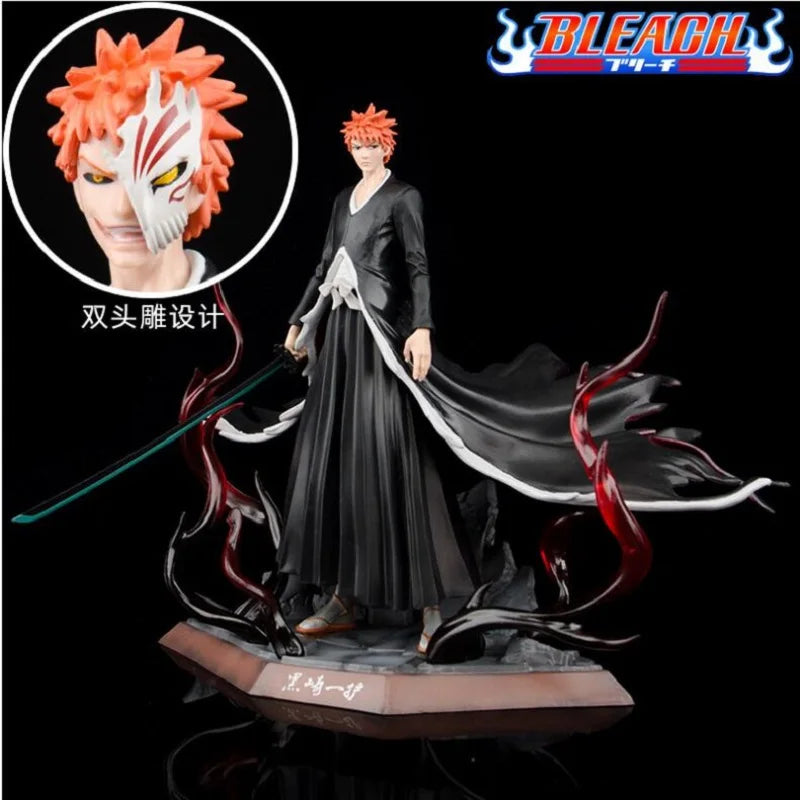 Anime Bleach Kurosaki Ichigo Action Figure 28cm PVC Collectible Model Toy Excellent Gift for Display Top Figurine