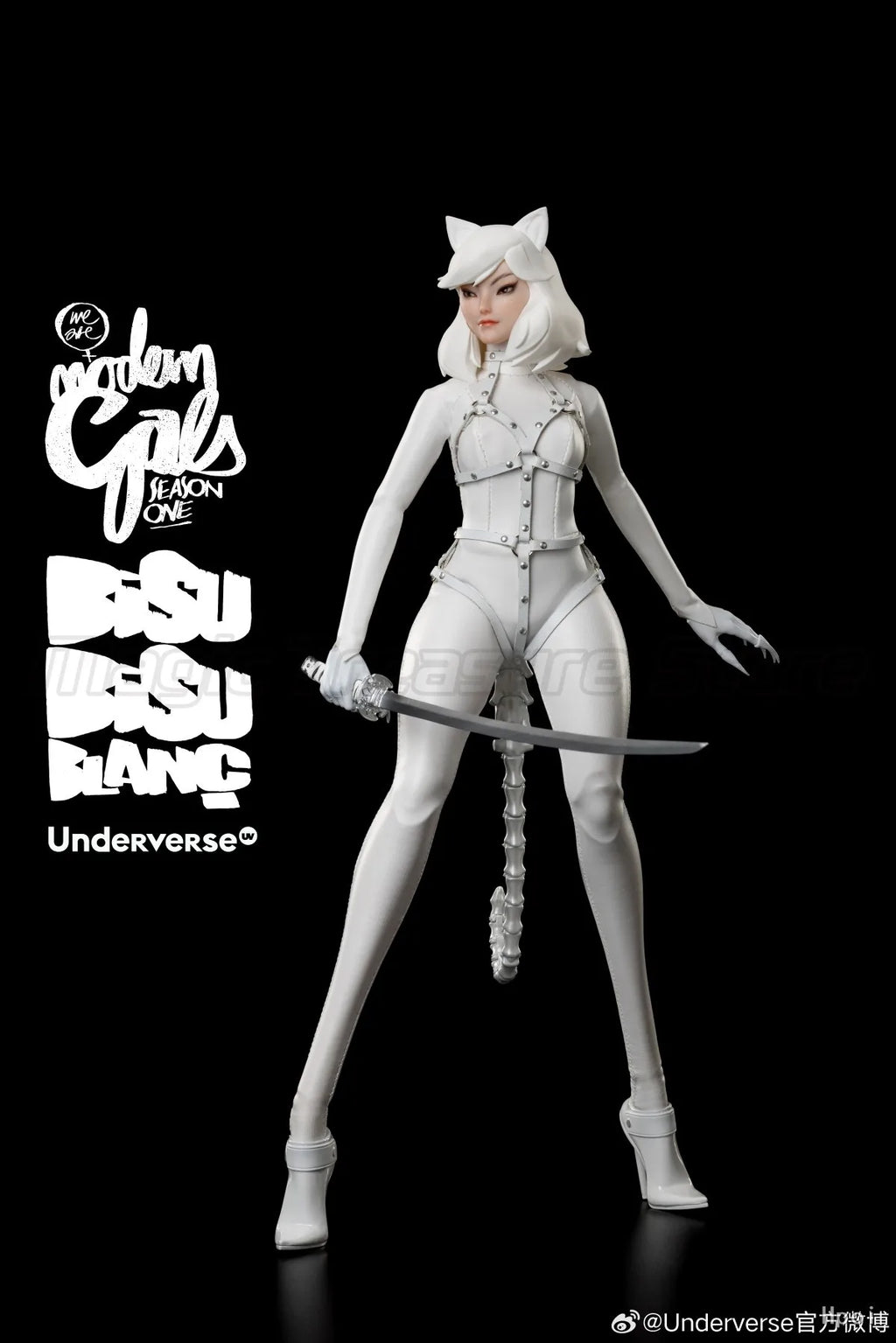 【MT】Original Underverse MODERN GALS Christmas Limited Edition "Catwoman" Bisu Bisu Blanc 1/6 Action Figure Model Toys