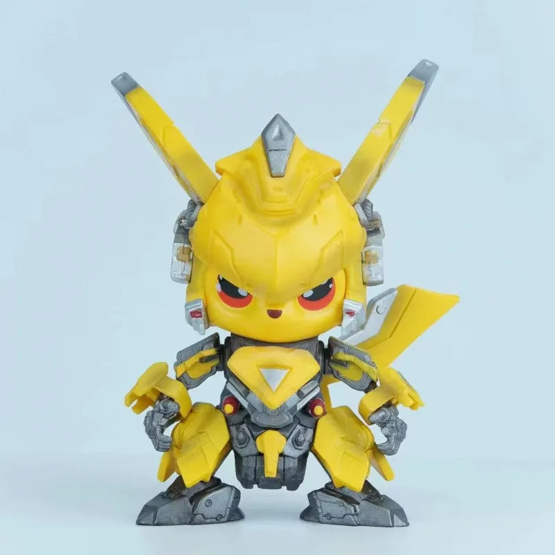 Pokemon Pikachu COS Transformers Bumblebee Doll Decoration Anime Action Figure Cute Toy Q Figural Decoration Model Birthday Gift
