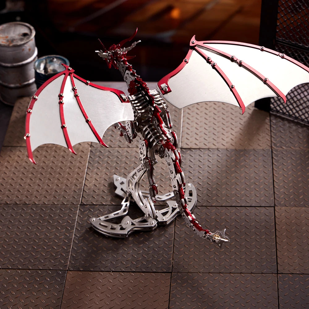 DIY assembly 3D metal pterosaur assembly model set decorative toy ornaments mechanical puzzle solving cool boy's gift