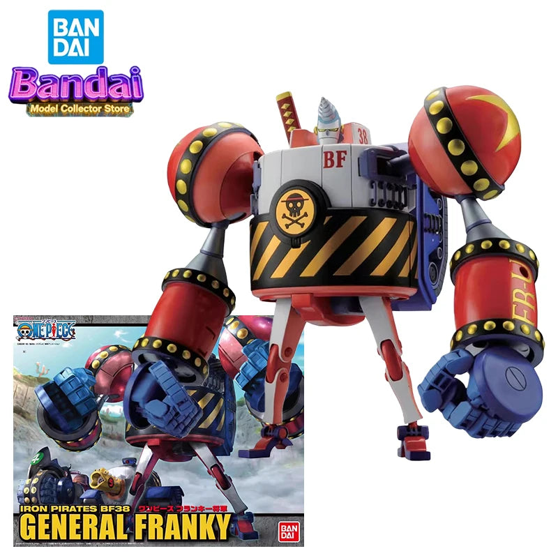 Bandai One Piece Franky Actionfigur General Franky Anime Iron Pirates Modellspielzeug für Jungen