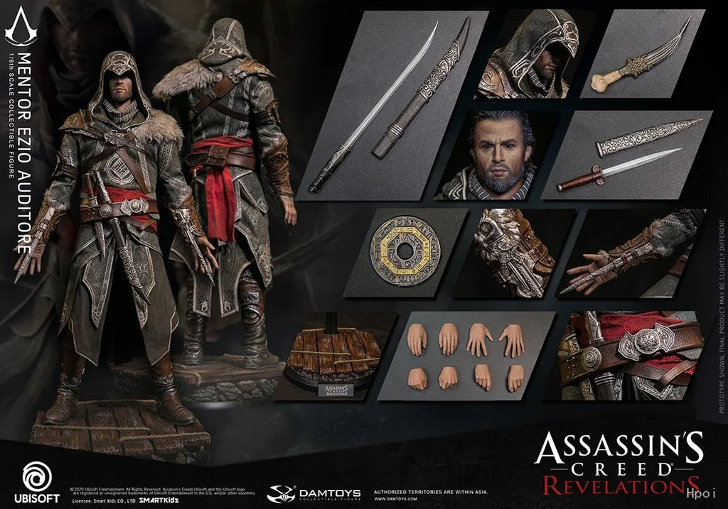 【MT】Original DAMTOYS DMS014 Assassin's Creed: Revelations Ezio Auditore Da Firenze 1/6 Scale Action Figure Toy Model