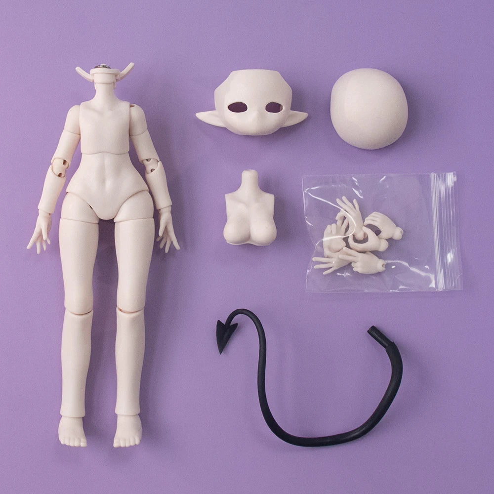 In Stock Genuine Devil'S Horns Blind Box 1/8 Movable Doll Ornament Creative Trendy Toy Exquisite Doll Boys Girls Gifts