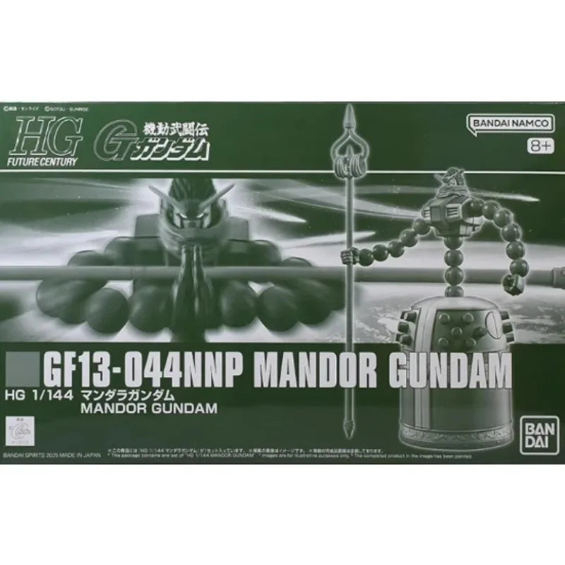 Bandai Original HGFC1/144 MANDOR GUNDAM Anime Action Figure Robot Collectible Assembly Model Toys Ornaments Gift Children