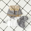 Doll Clothes Retro Short Sleeved Pants With Cloak Doll Clothes Accessories For Ob11,Obitsu11,Molly, Gsc, Ymy, 1/12bjd Dolls