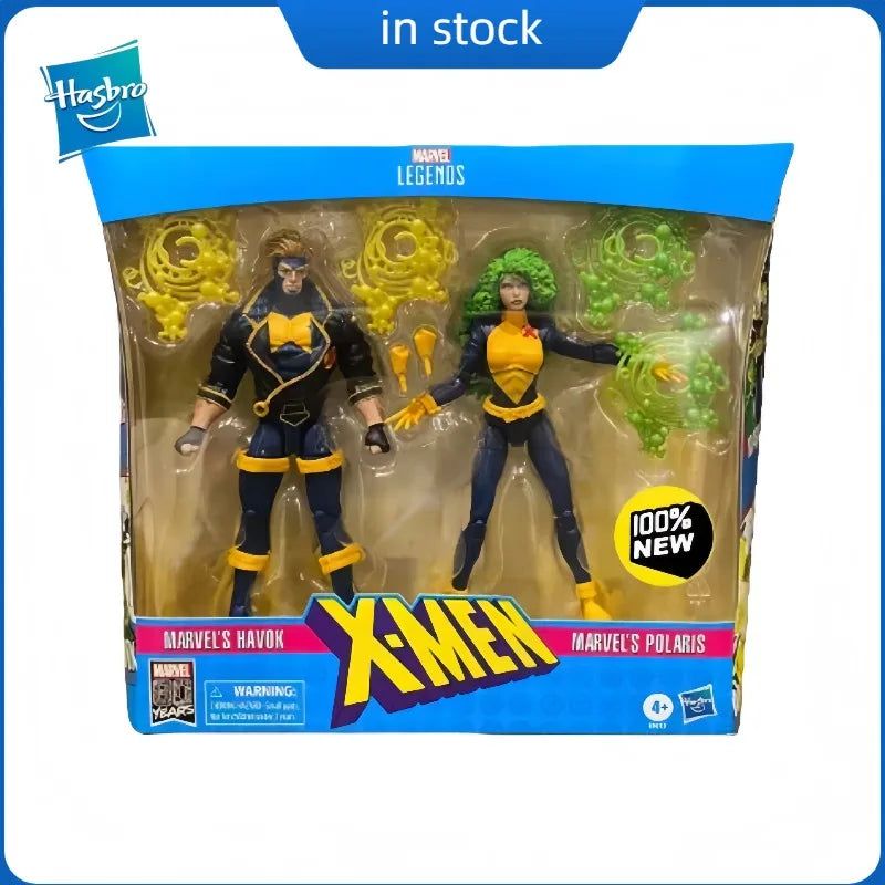 【Spot Goods】Original Hasbro Marvel Legends Series X-MAN HAVOK & POLARIS Anime figura juguete modelo Collection Series
