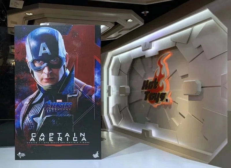 In Stock Original Hot Toys  Endgame Captain America Steve Rogers 1/6 Anime Action Figure Collection Model Toys