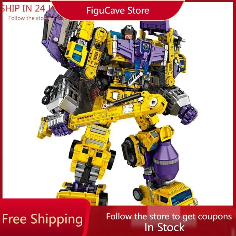 NBK Devastator 6in1 Combiner GT G1 Transformation Action Figure Toy Masterpiece Movie Model MP Deformation Car Robot Kid Gifts