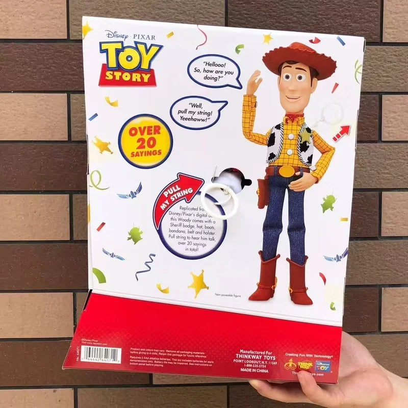 Pixar Toy Story 20th Anniversary Woody Jessie Sheriff Cowboy Talking Action Figures Desktop Model Toy Collectible Periphery Gift